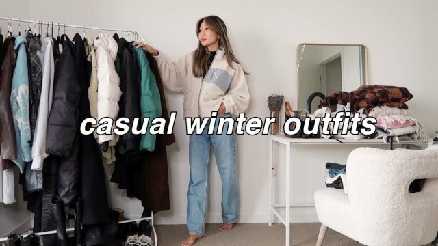 'CASUAL WINTER OUTFITS ⛄️ | winter lookbook (cute and warm outfit ideas!)'