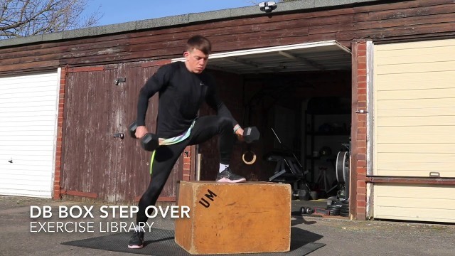 'Dumbbell Lateral Step Over - UNCLE MUSCLE Exercise Library'