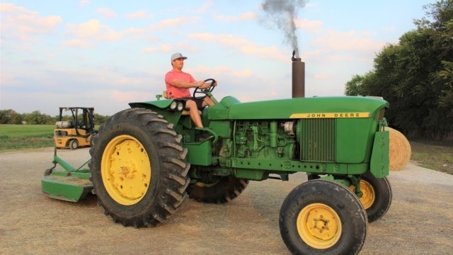 'Tractors working on the farm | Real tractors mowing with our shredder'