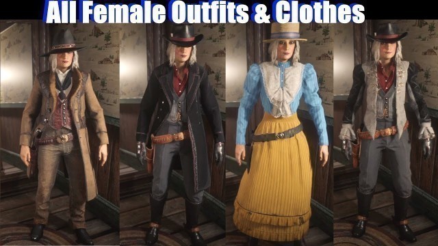 'RDR2 - Female Outfits & Clothes - Red Dead Redemption 2 Online PS4 Pro'