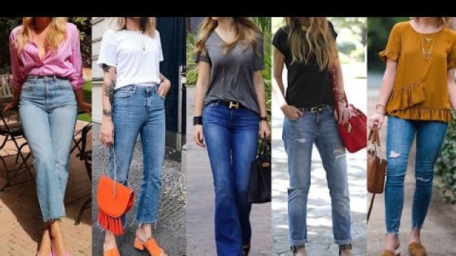 'VISTE CASUAL Y ELEGANTE CON JEANS DE DISTINOS ESTILOS COMBINACIONES ELEGANTES Y CASUALES CON JEANS'