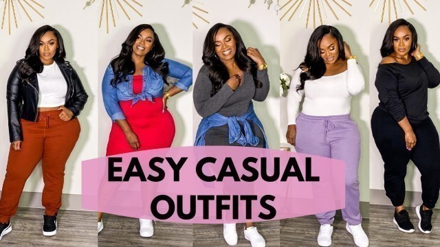 'Casual Comfy Outfit Ideas for Plus Size women (no shopping needed)'