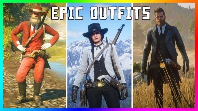 'Red Dead Online - EPIC OUTFITS! Santa Clause, Booker Dewitt, Riverboat McCree & MORE! (RDR2 Outfits)'