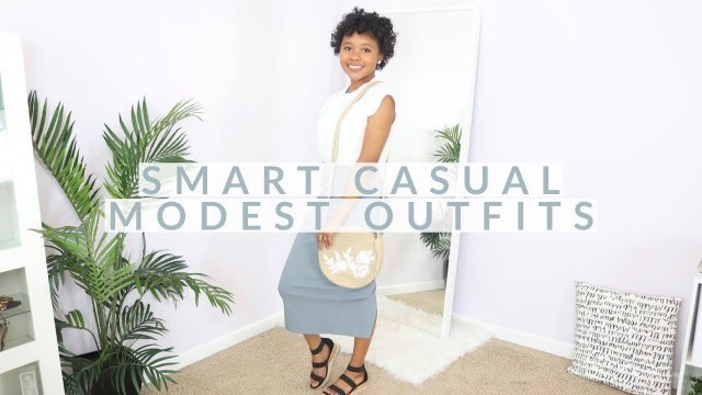 'Modest Lookbook | Smart Casual Modest Outfits for Feminine Style'