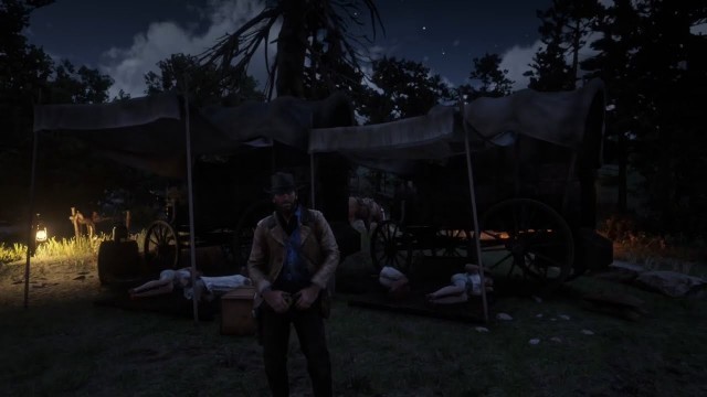 'Red Dead Redemption 2 Camp Members In Sleeping Outfits (Patch 1.20 Story Mode Update)'