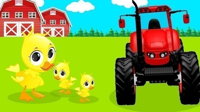 'Tractors for Kids With Farm Animals! Tractors and Harvesters Cartoon for Toddlers'