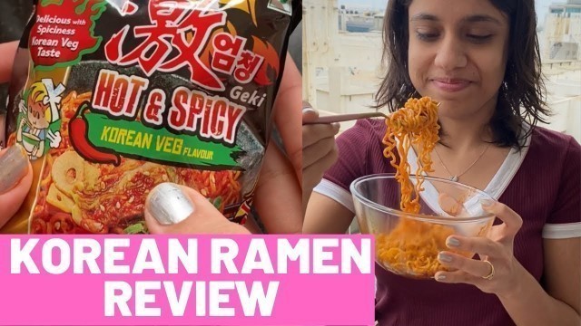 'Nissin Korean Ramen review | noodles review#tryit #ramen #foodreview'