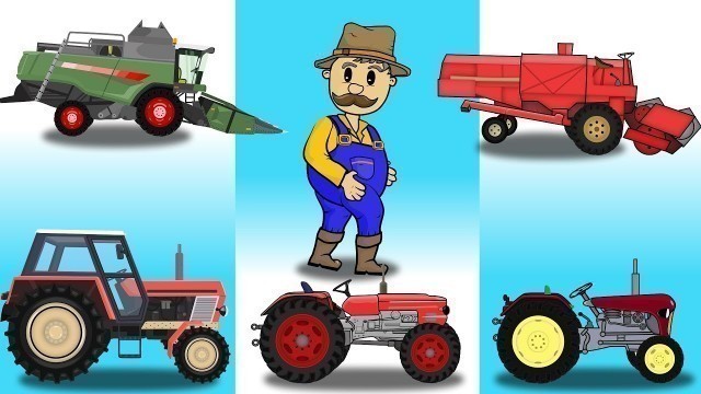 'The Beginning Farmer | Tractors | Farm Work | Przygody Rolnika Bajki od początku'