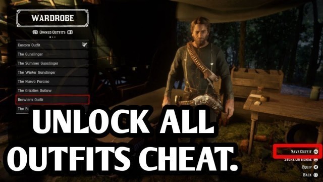 '| UNLOCK ALL OUTFITS! CHEATS AND CODE Red Dead Redemption 2'