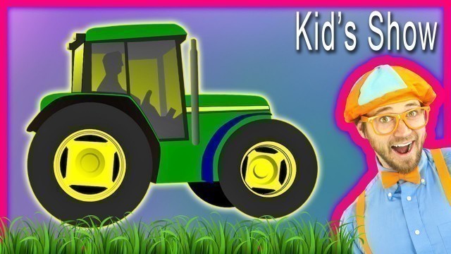 'Farm Vehicles and Tractors Kids’ Show – Children’s Song and How to Draw a Tractor'