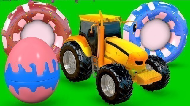 'Easter egg surprise with Tractors - Educational Video for Toddlers #eggsurprise'