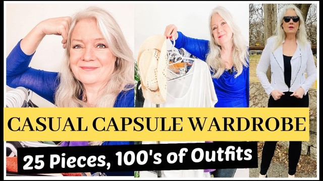 'Casual Capsule Wardrobe ( 25 Pieces, 100\'s of Outfits, Fashion for Mature Women over 50 )'