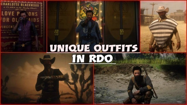 'Unique outfits in red dead online||red dead redemption 2 outfi tutorial'