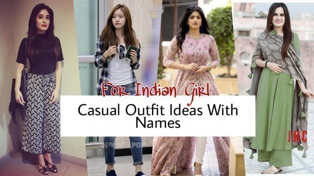 'Casual Outfit Ideas For Girls With Name/Casual Indian Outfit Ideas/Casual Outfit For College Girl'