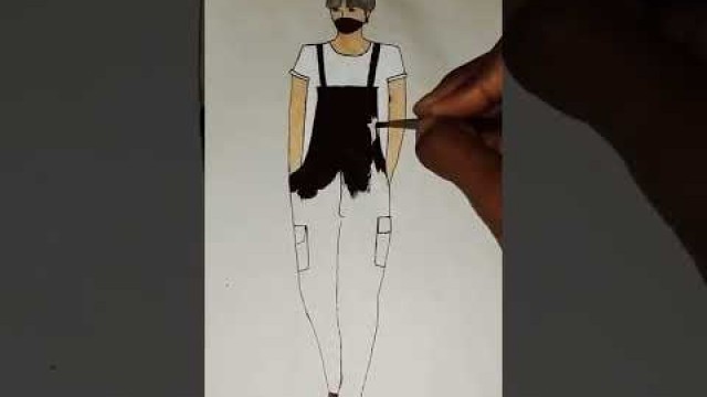 'men fashion illustration   #how_to_design_men_outfit #short#fashiondesinging'