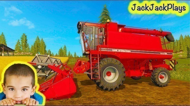 'Tractors for Children: Playing Farming Simulator 17 Game, Ep.1'