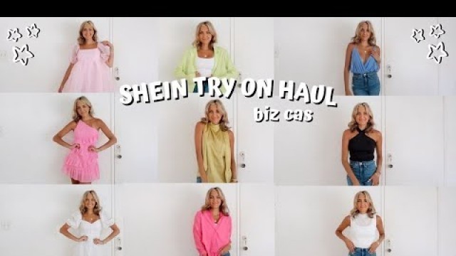 'SHEIN TRY ON HAUL SUMMER 2022 || business casual clothes + fun dresses'