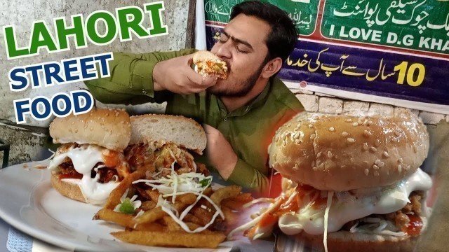 'Big Bite of Lahori chicken shawarma and zinger burger || Food review || pakistan street food'