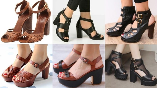 'Top50 open toe slingback side buckle straps women casual wear pure Leather sandles design'