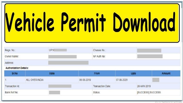 'How to Download Vehicle Permit Receipt Online : Print Permit Receipt Online'