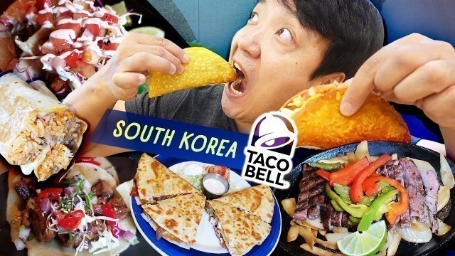 'Korean TACO BELL & ON THE BORDER Food Review | TACOS in South Korea!'