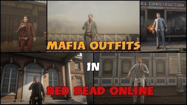 'Mafia Inspired outfits in red dead online||fancy outfit tutorial!'