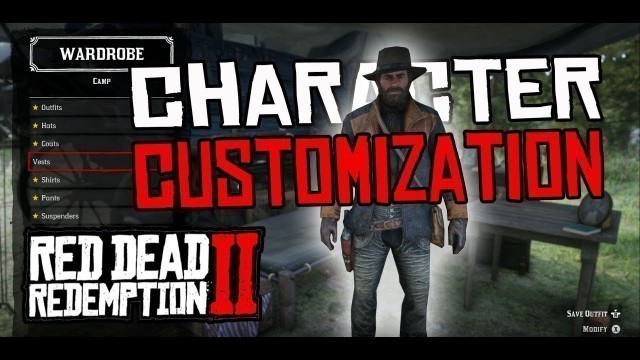 'CHARACTER CUSTOMIZATION - Red Dead Redemption 2 - Outfits, Hat\'s, Coat\'s, Vest\'s, Pant\'s & Boots'