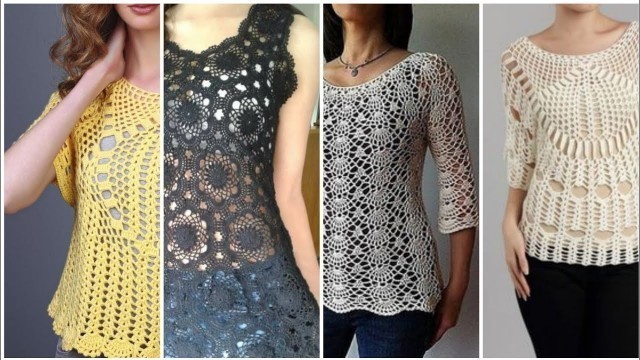 'Crochet Gorgeous Tops with Beautiful Patterns for Ladies/Casual wear ideas'