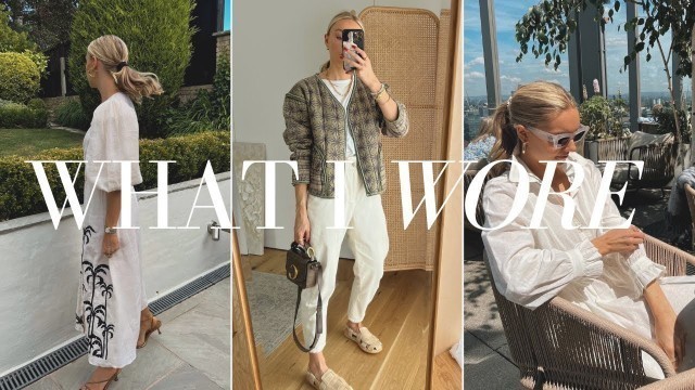 'WHAT I WORE IN A WEEK | PARTY LOOKS, LUNCH OUT, CASUAL OUTFITS'