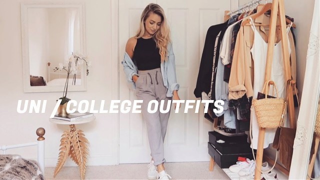 'UNI / COLLEGE OUTFITS - Realistic comfy and casual outfit ideas! Back to school lookbook 2020'