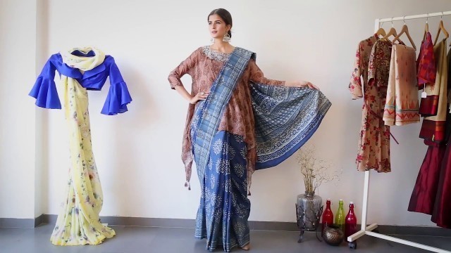 'How to Wear a Casual Saree - Ways Restyle a Saree'