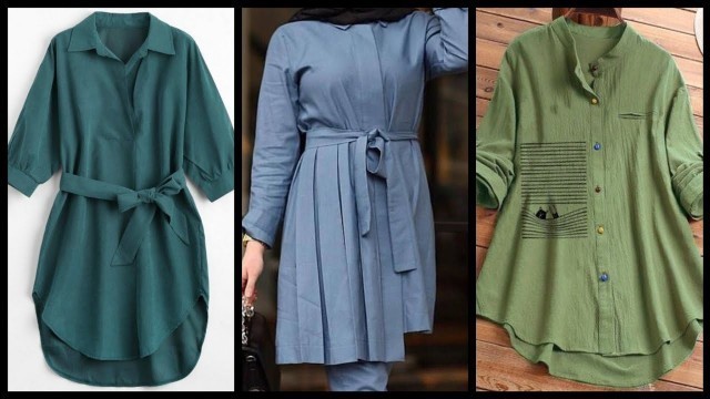 'Top10 Casual Wear Tunic Tops designs 2021 - Stylish Winter wear tunic tops ideas'