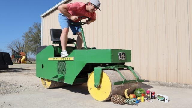 'Using tractors on the farm to crush stuff | Tractors working on farm'