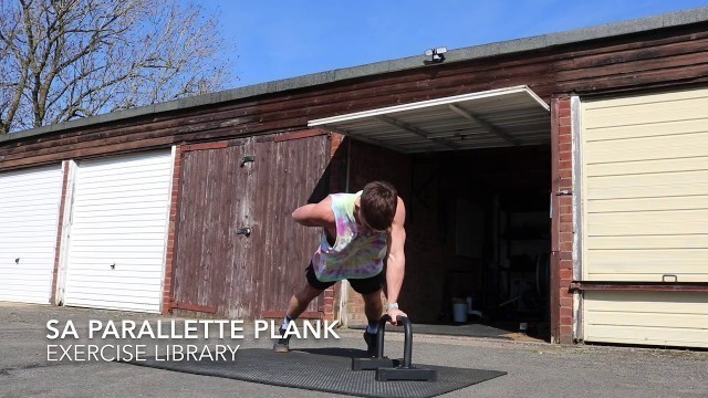 'Single Arm Parallette Plank  - UNCLE MUSCLE Exercise Library'