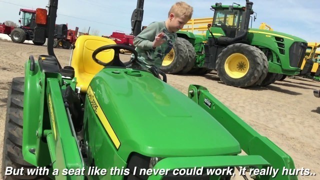 'TRACTOR for Children JOHN DEERE 9620 Big Farm v BRUDER Tractors for KIDS'