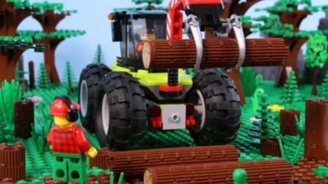 'LEGO City Adventure (Compilation) STOP MOTION LEGO: Tractors, Vehicles, Clowns & More | Billy bricks'