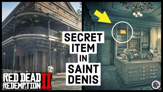 'Red Dead Redemption 2 SECRET ITEM In SAINT DENIS Tailor Shop'