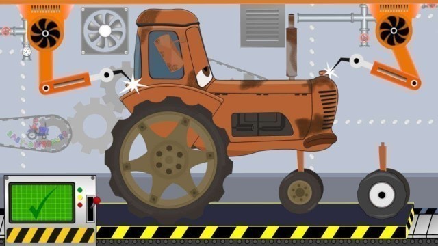 'Tractor For Kids | Tractor, Garbage Truck, Excavator, Tractors Of Toy Factory | Video For Kids'