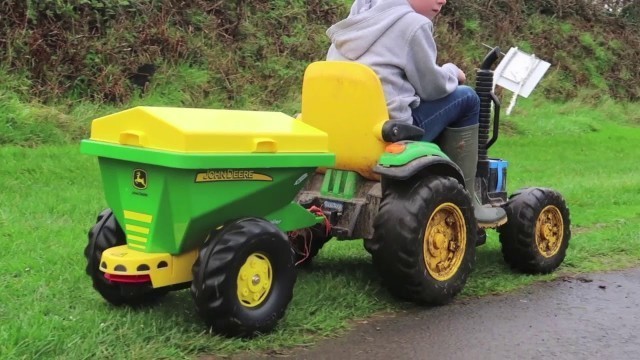 'Kids tractors, john deere, children drive tractors, rolly toys, tractor trailer'