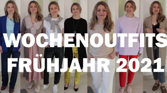 'Wochen Outfits Mode Trends 2021 Frühjahr Street Style Basic Casual Look Inspiration Style Tipps Idee'