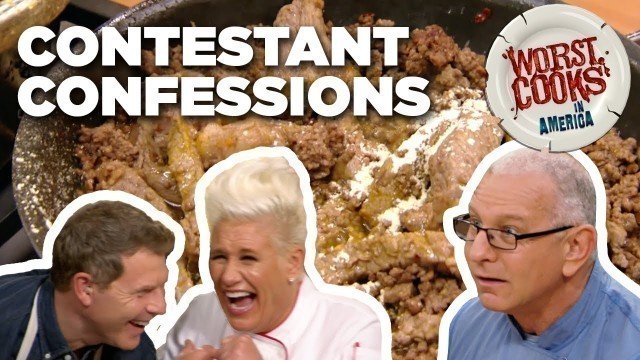 'Funniest Worst Cooks Contestant CONFESSIONS | Food Network'