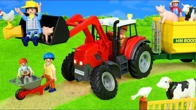 'Tractors and Animals on the Farm with Kids Songs'