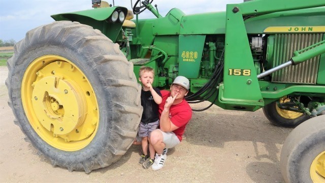 'Hide and seek on the farm with tractors | Tractors for children'