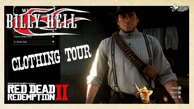 '#rdr2 Red Dead Redemption 2 Clothing Tour'