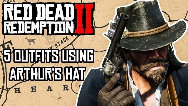 '5 Outfits Using Arthur\'s Hat || Red Dead Redemption 2'