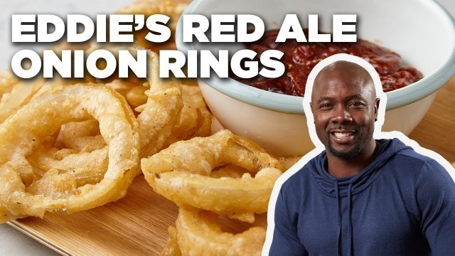 'Eddie Jackson\'s Red Ale Onion Rings and Jerk Ketchup | Food Network'