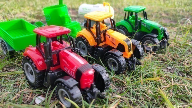 'Farmer toy tractors unboxing video | kids Toy Tractors unboxing video |  tractor unboxing video'