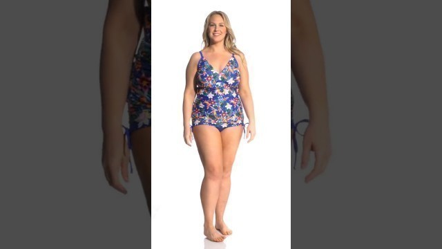 'Sunsets Plus Size Mahalo Ava Tankini Top (D/DD Cup) | SwimOutlet.com'