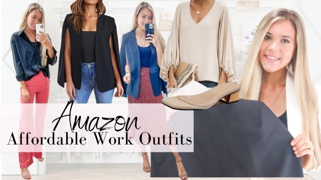 'BEST Amazon Work Wear Haul | Work Outfits From Amazon | Business Casual & Professional'