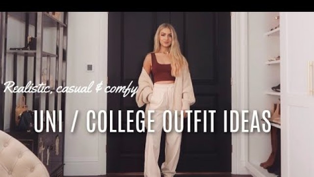 'UNI / COLLEGE OUTFIT IDEAS 2021 / Realistic comfy and casual outfits! Back To School'